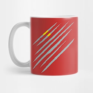 Diagonal Stripe Pattern Art Mug